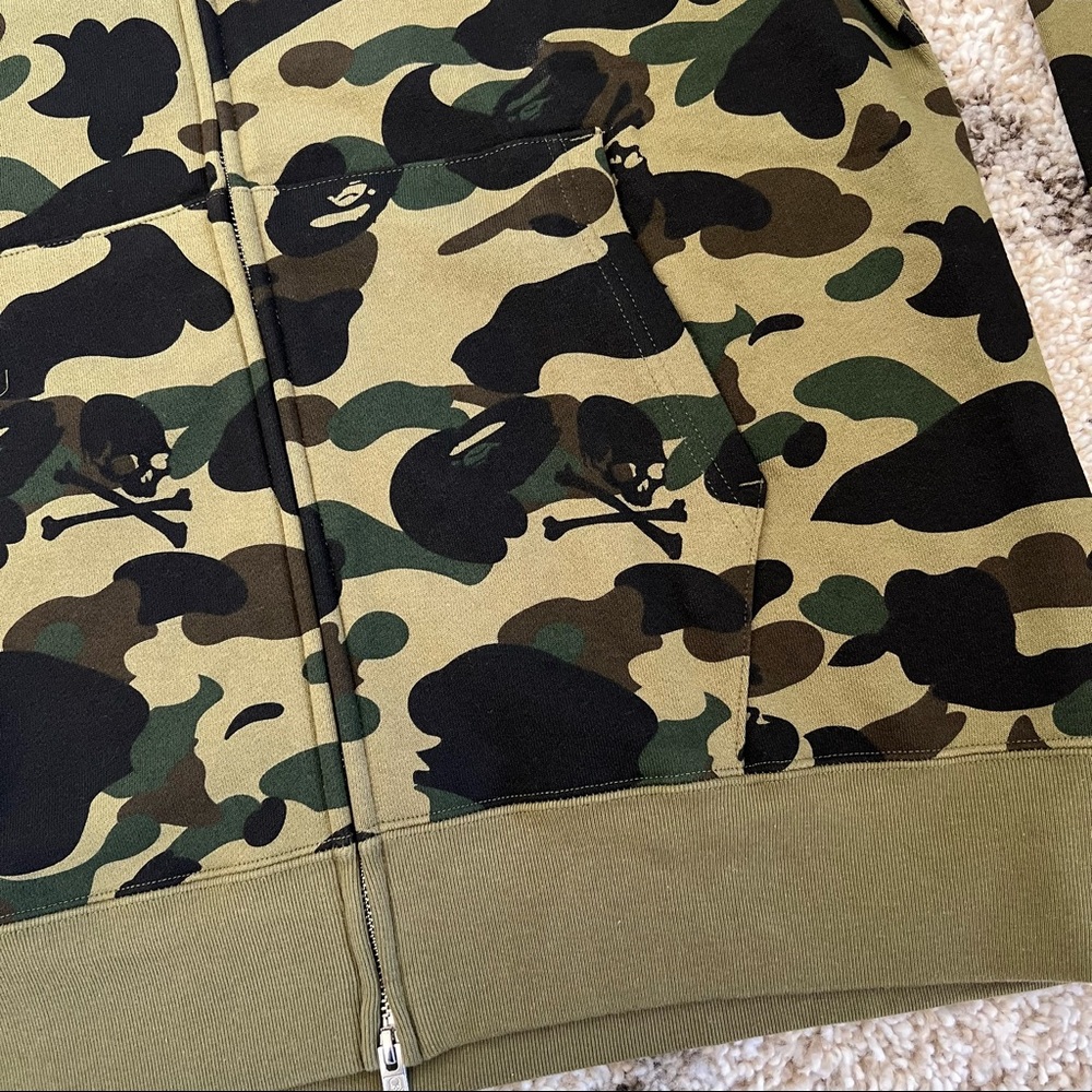 🖤 NWT🖤 BAPE MASTERMIND JAPAN Skull & Tiger Camo Hoodie - Picture 3 of 16